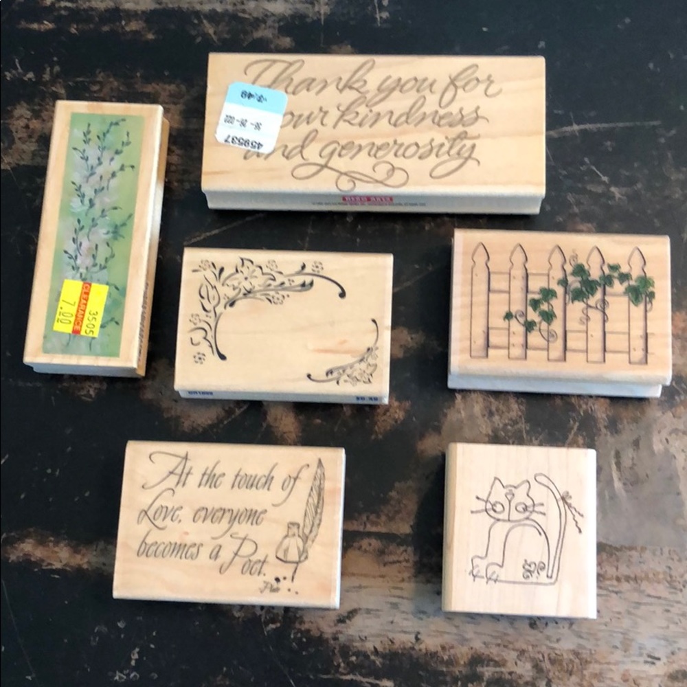 Rubber stamps -6 miscellaneous
